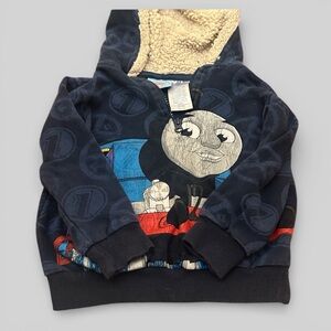 Vintage y2k sherpa lined full zip hooded jacket Thomas and friends size 4T